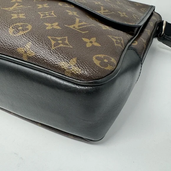 đź’ŻAuthentic LOUIS VUITTON Monogram Macassar Bass GM Messenger Bag - Picture 9 of 11
